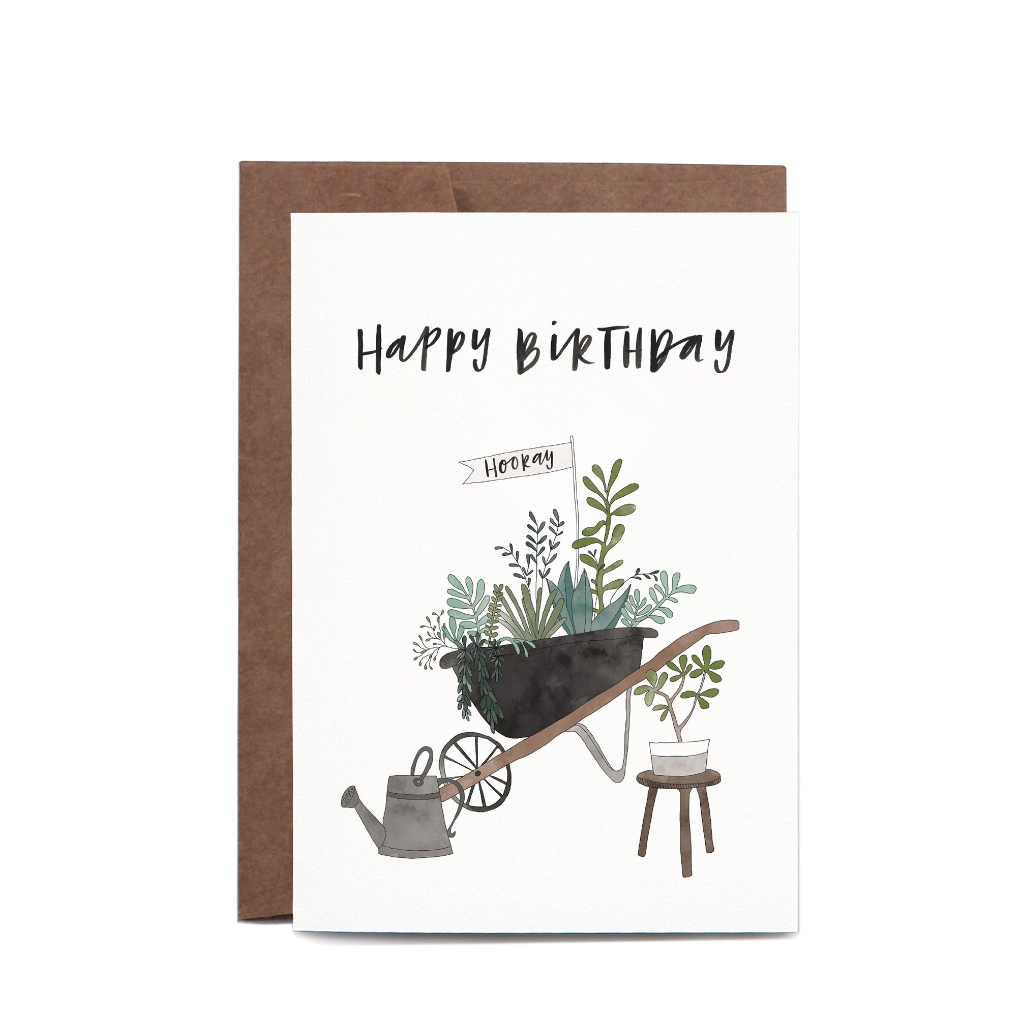 Greeting Card / Birthday Wheelbarrow