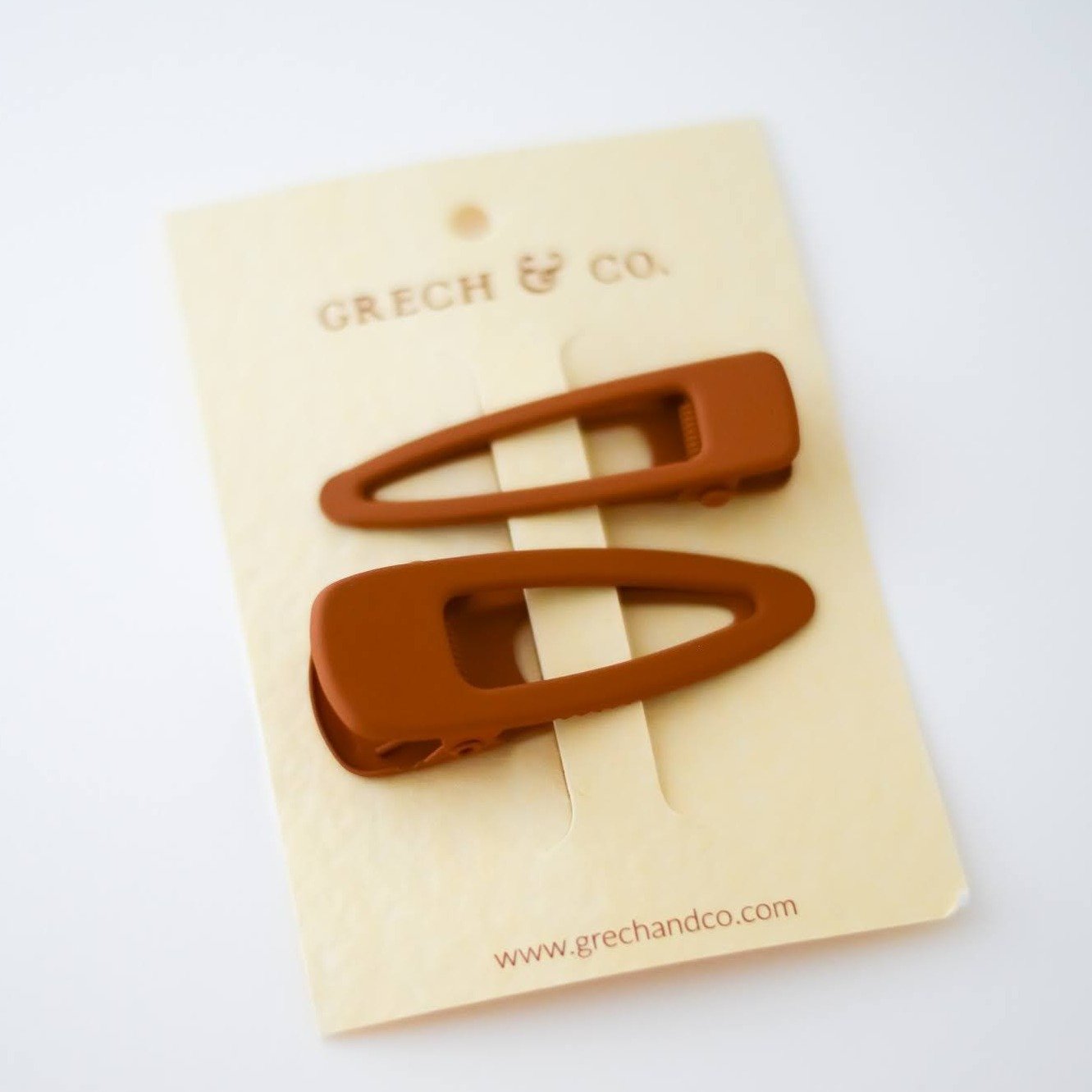 Matte Hair Clips Set of 2 / Spice