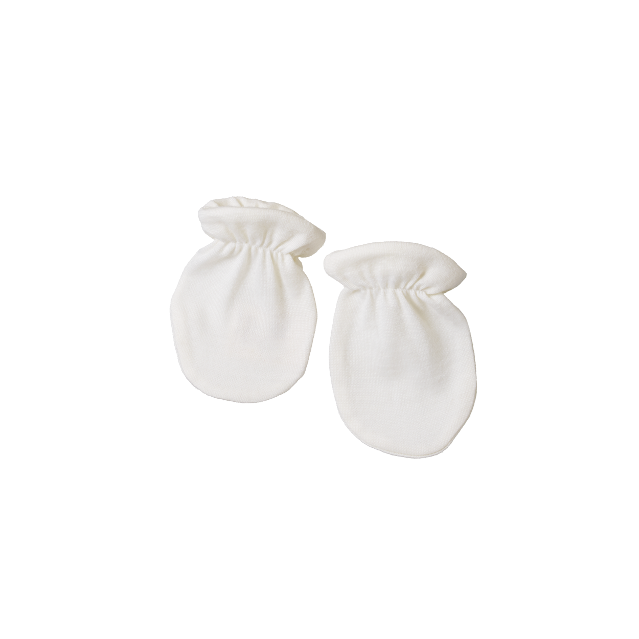 Cotton Newborn Mittens / Natural