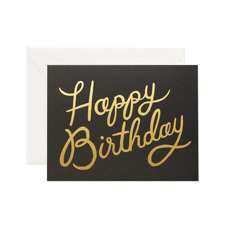 Greeting Card / Shimmering Happy Birthday