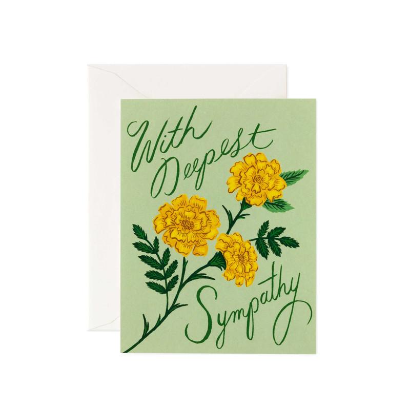 Greeting Card / Marigold Sympathy