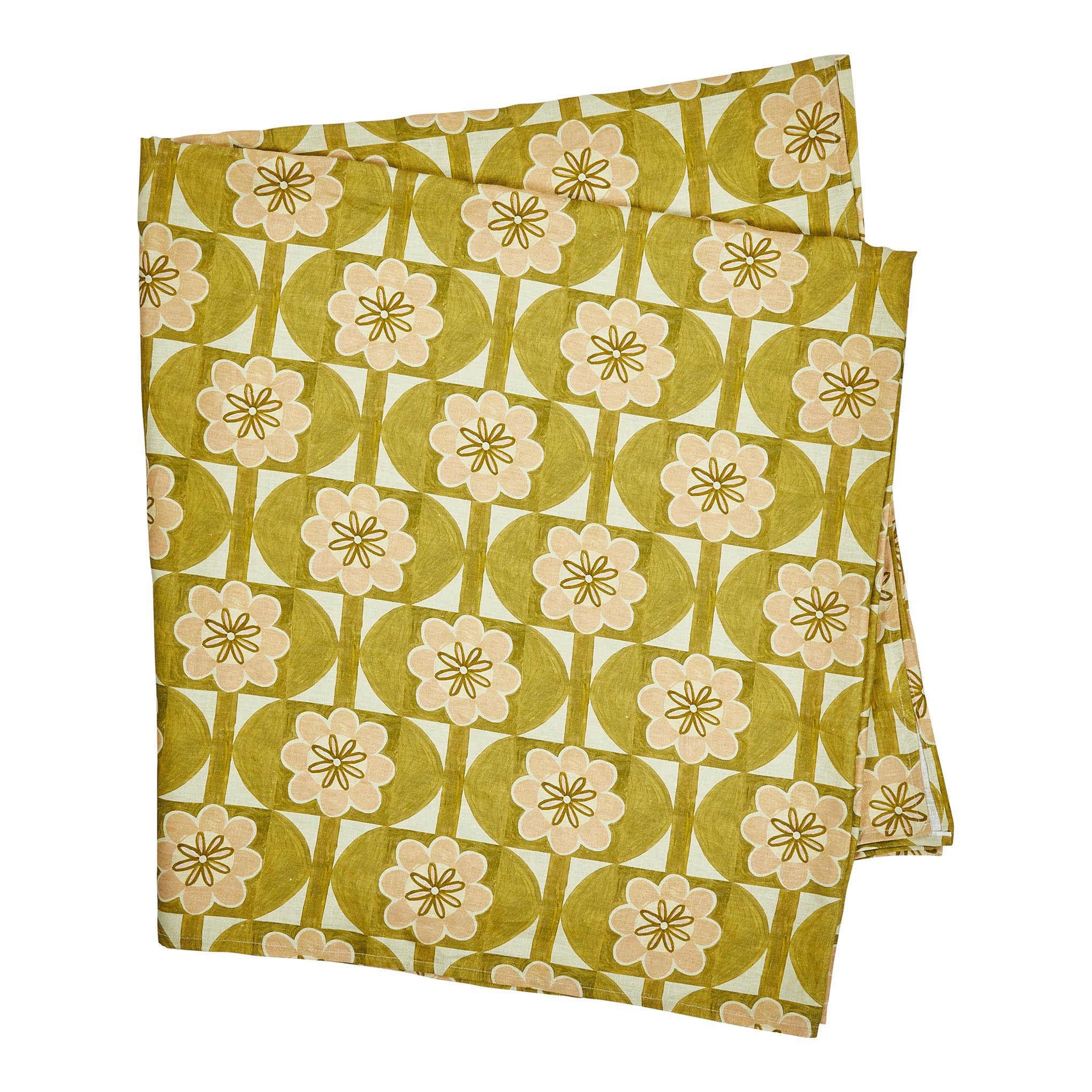 Linen Tablecloth / Bloom Citrus