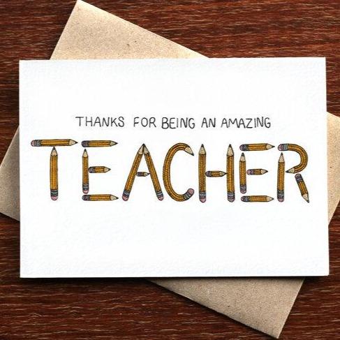 Greeting Card / Amazing Teacher
