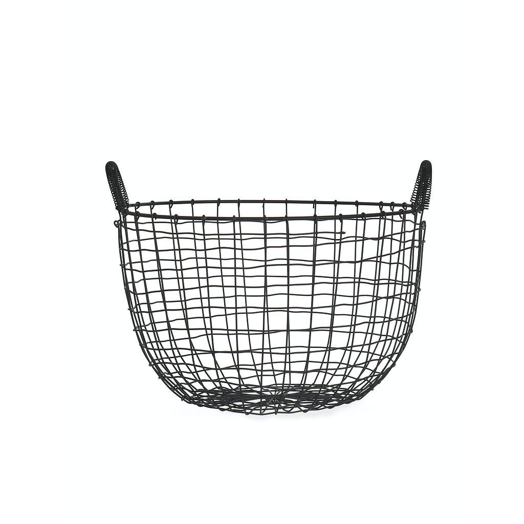 Wire Storage Basket with Handles / Small