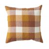 Linen Cushion / Biscuit Check