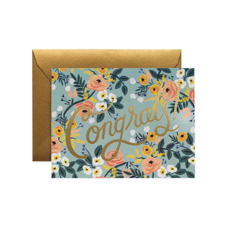 Greeting Card / Blue Meadow Congrats