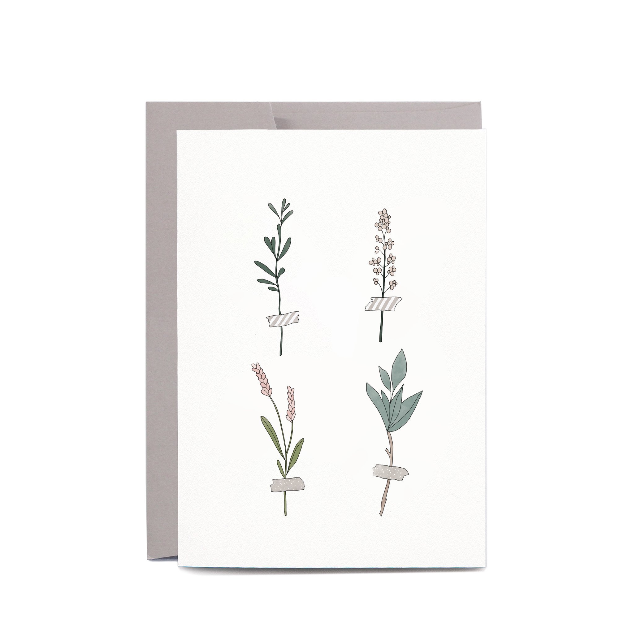 Greeting Card / Botanic Stems