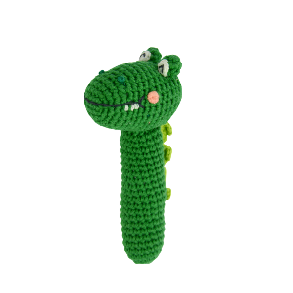 Crochet Baby Rattle / Crocodile