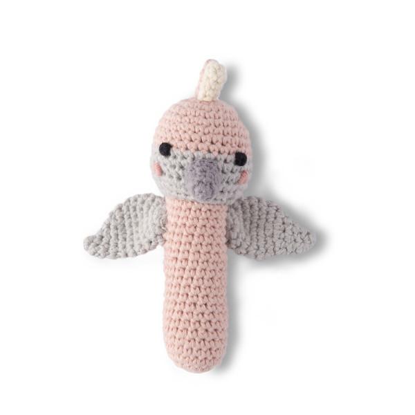 Crochet Baby Rattle / Galah