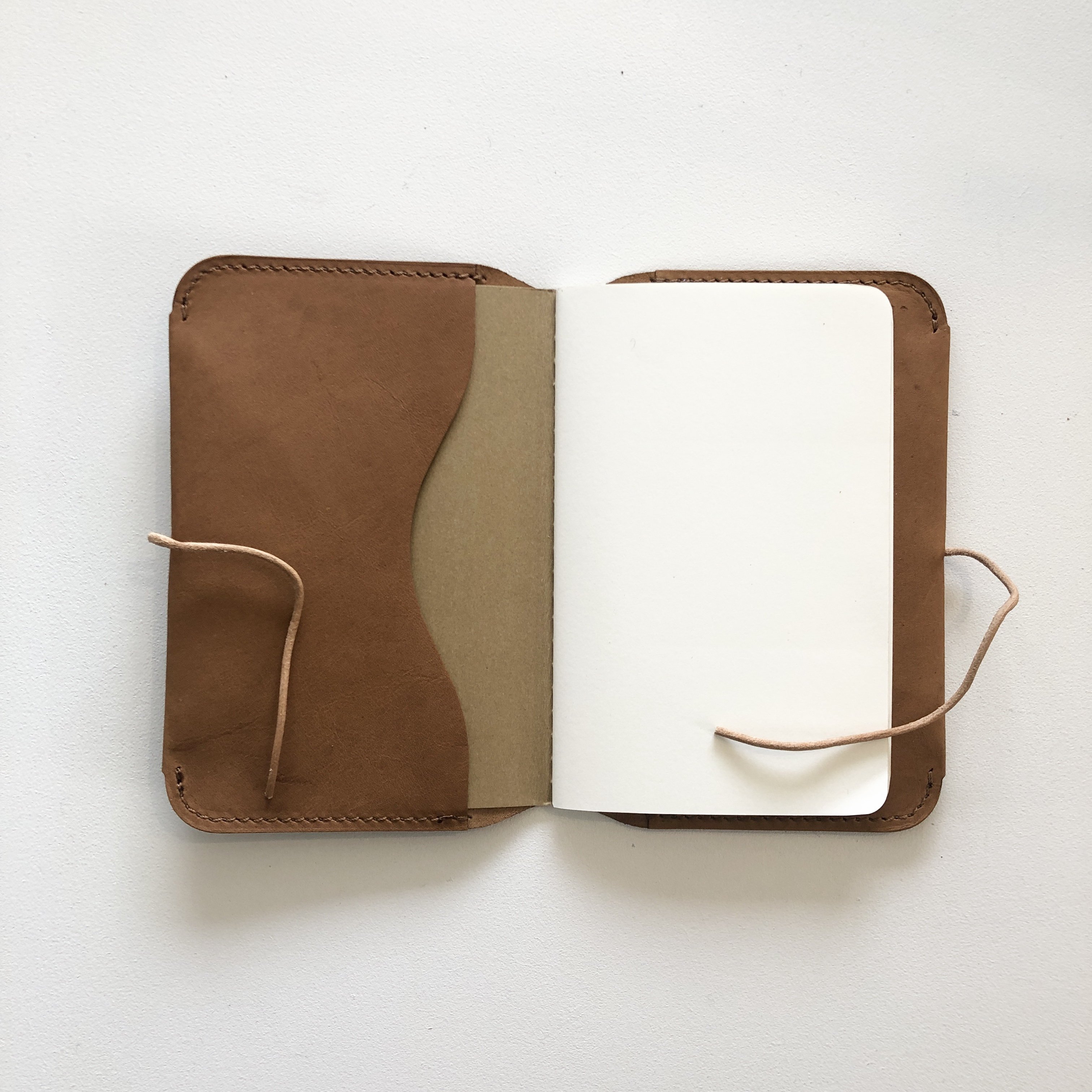 Shoelace Pocket Notebook Cover / Terracotta
