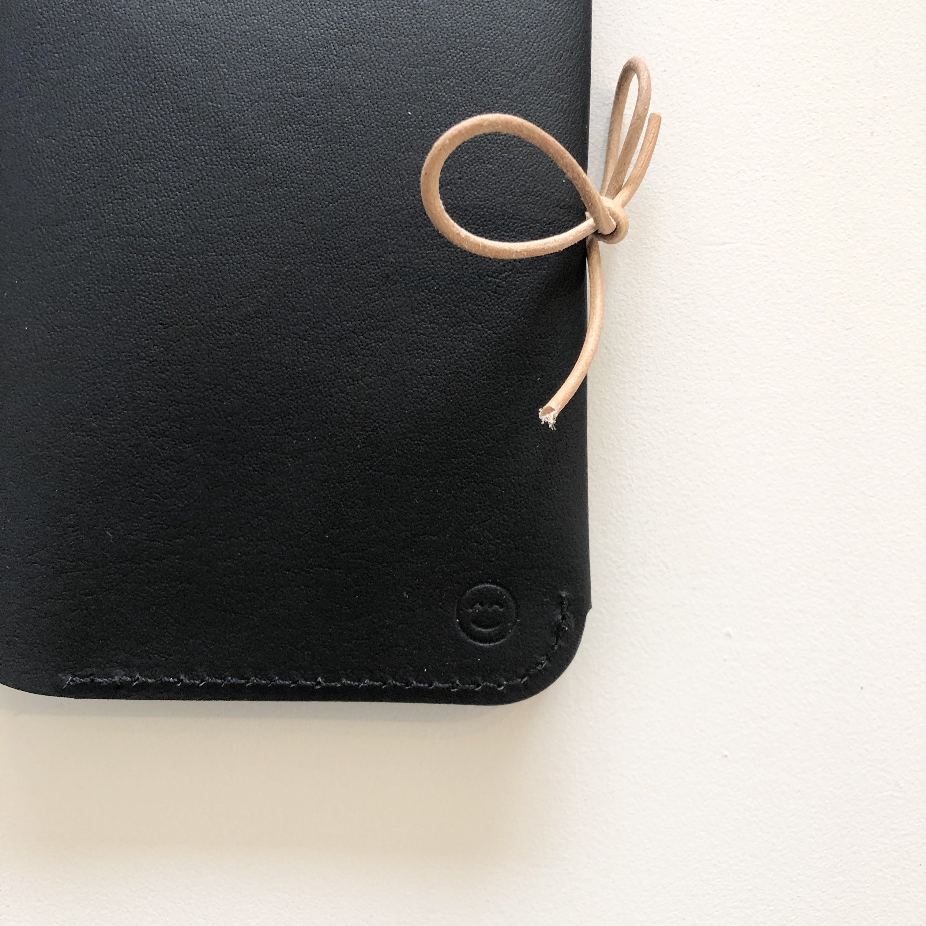 Shoelace Pocket Notebook Cover / Black