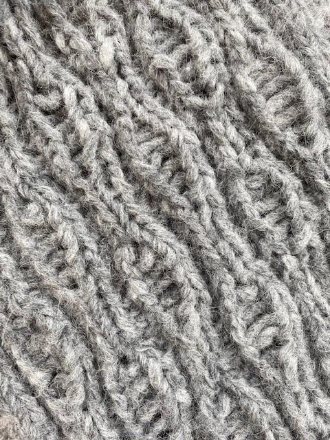 Brushed Fleece Scarf / Grey