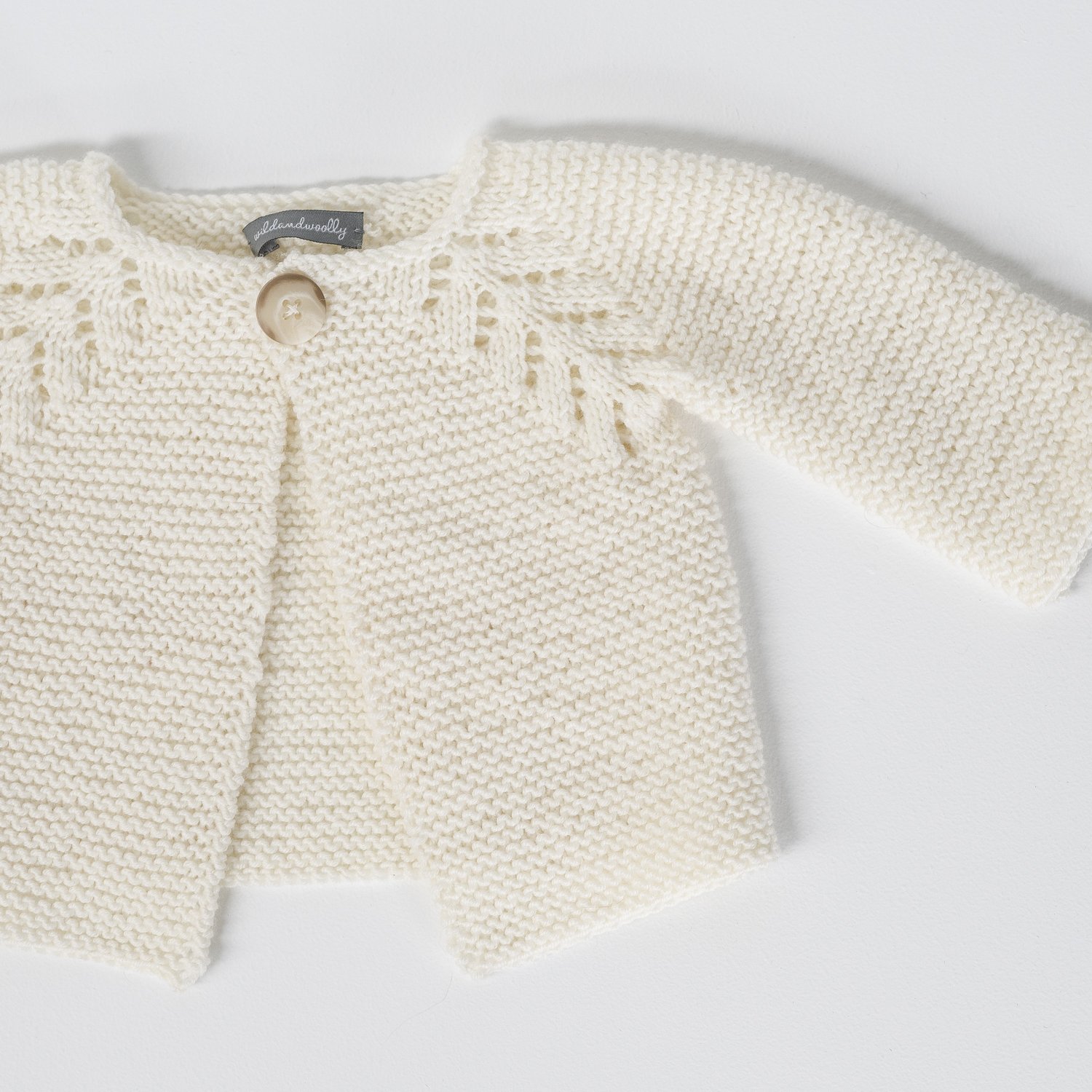 Knitted Wool Baby Cardigan