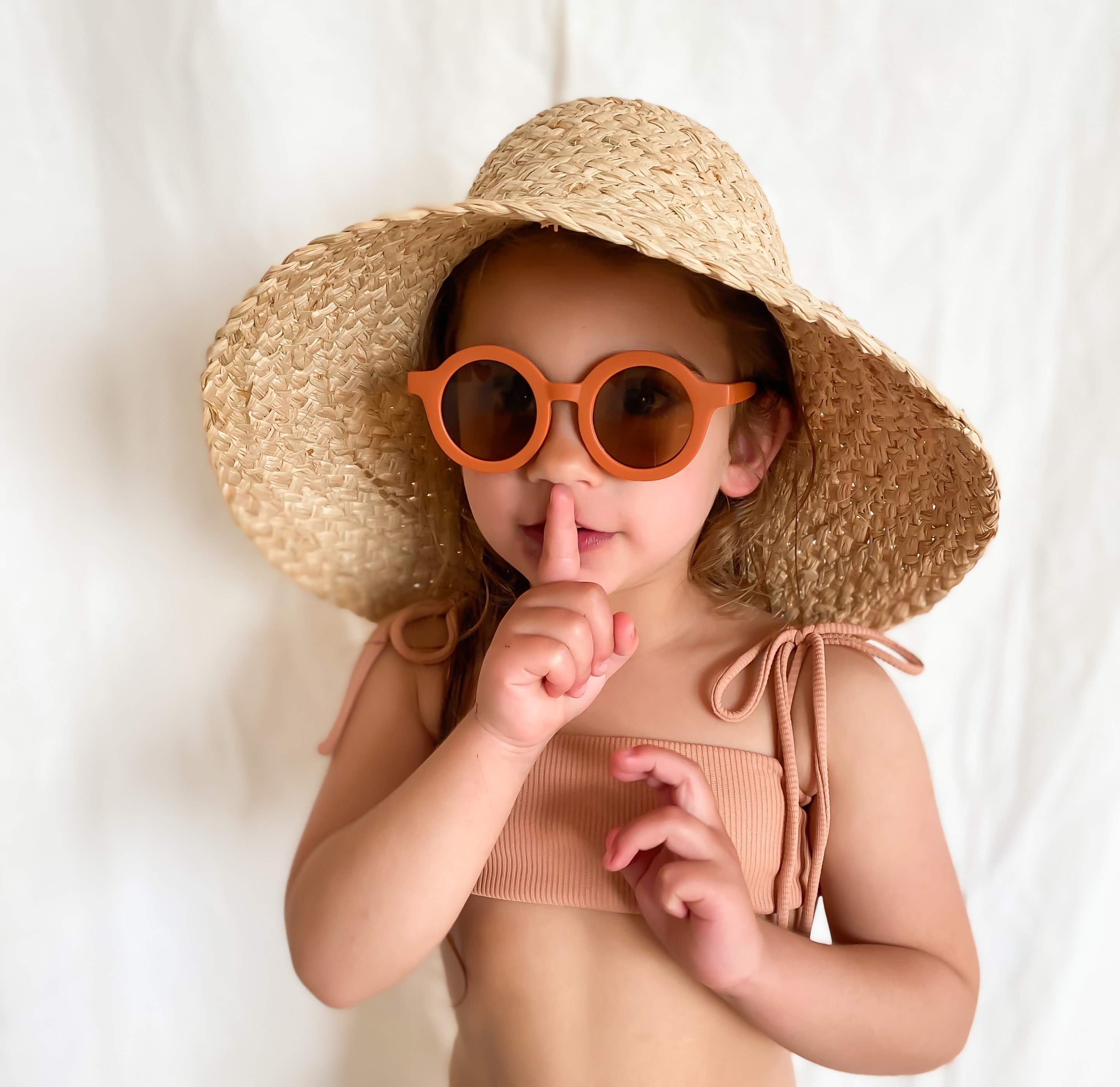 Sustainable Kids Sunglasses / Rust