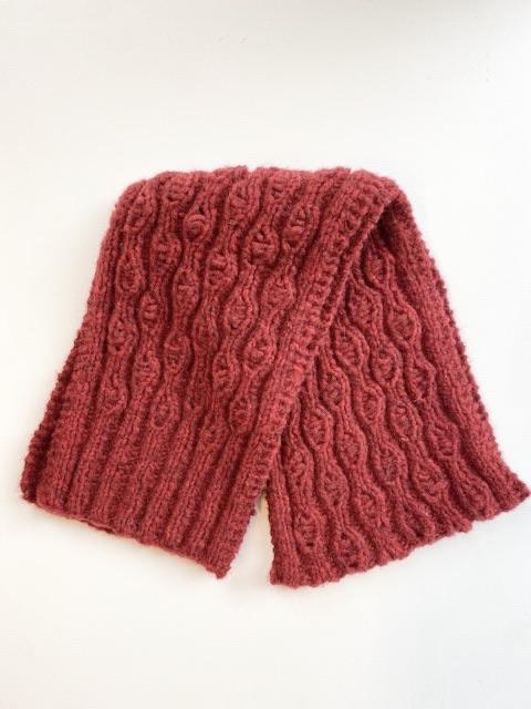 Brushed Fleece Scarf / Red