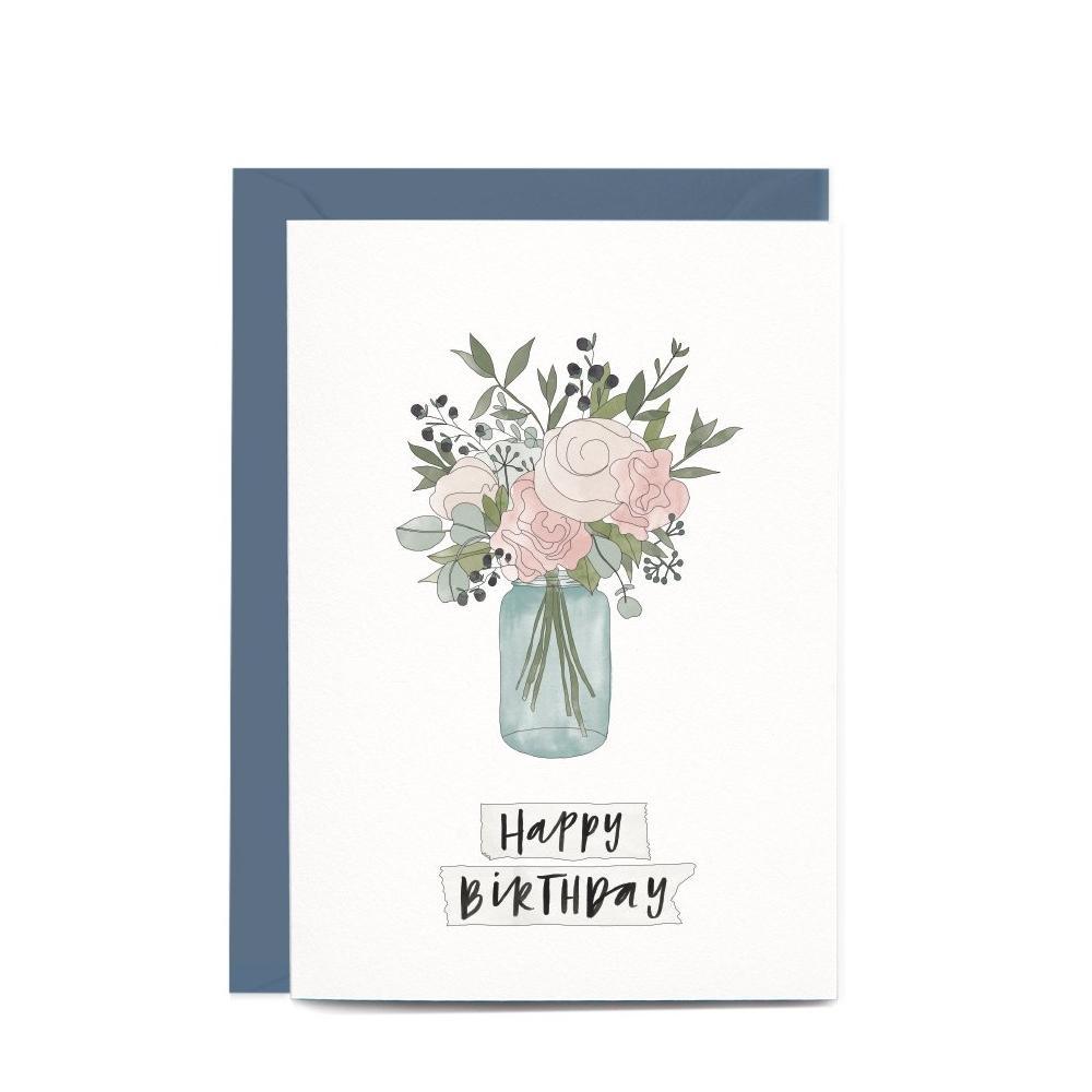 Greeting Card / Jar of Flowers