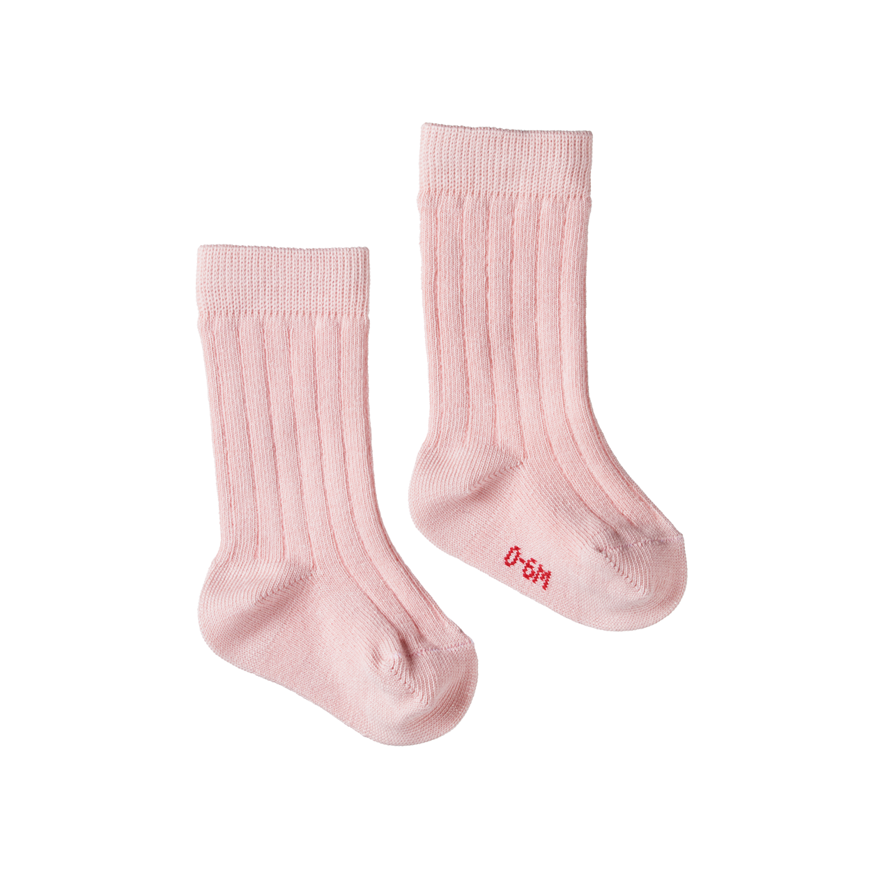 Cotton Ribbed Socks / Rose Bud