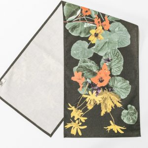 Digital Print Table Runner / Autumn Bloom