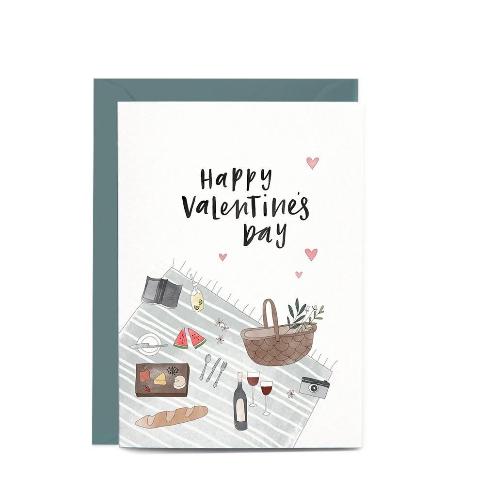 Greeting Card / Valentines Day Picnic