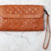 Wilma Woven Clutch / Gingerbread